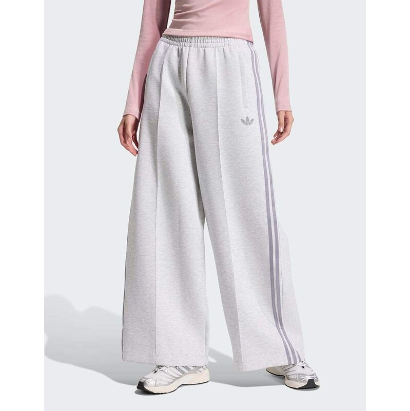 adidas Originals Spacer trackpants in light grey heather
