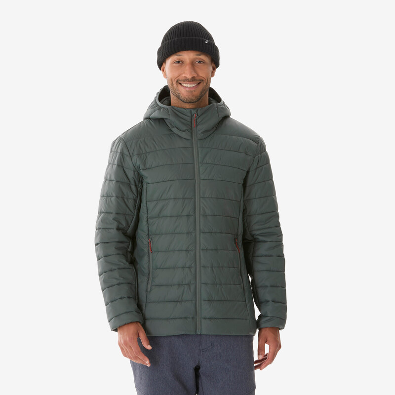 QUECHUA Pánská turistická prošívaná bunda MH 500