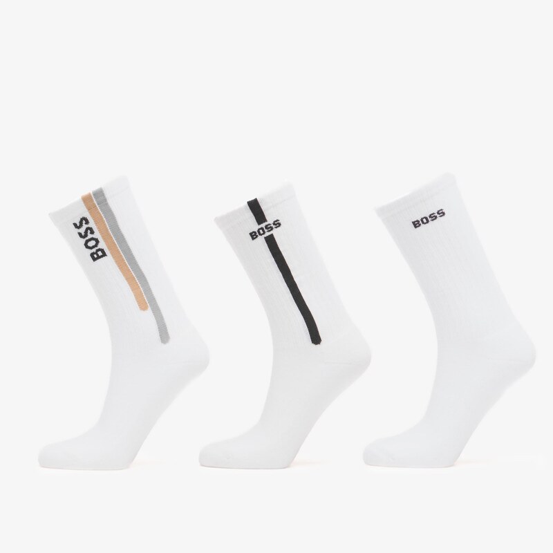 Ponožky Hugo Boss Men-H-3P Qs Rib Line Cc Multicolor 39-42