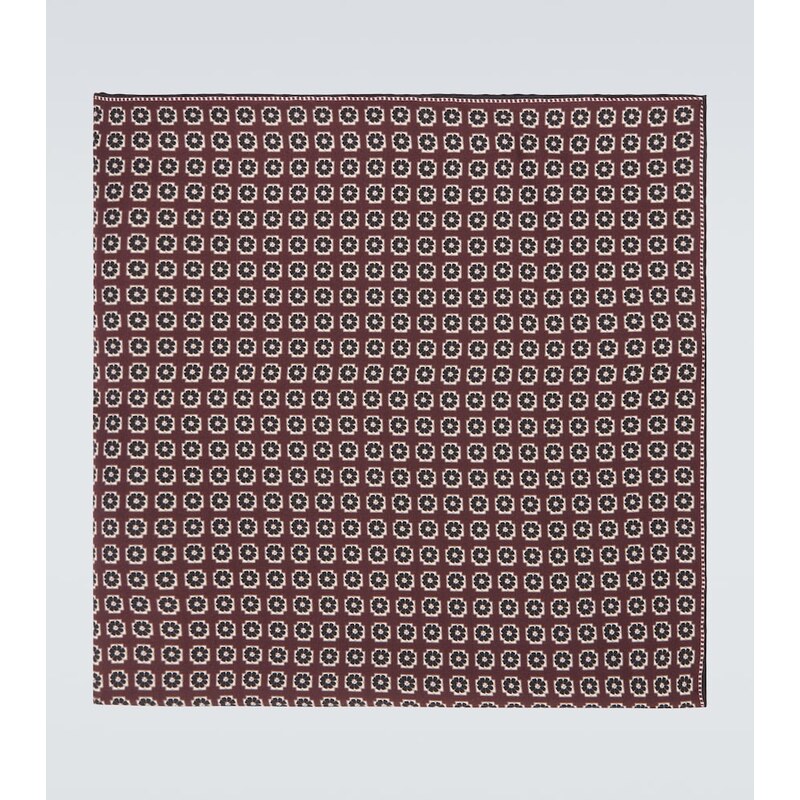Agnona Printed silk twill scarf