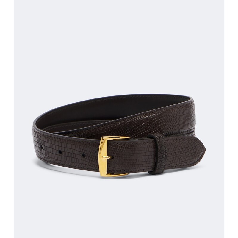 Nili Lotan Snake-effect leather belt
