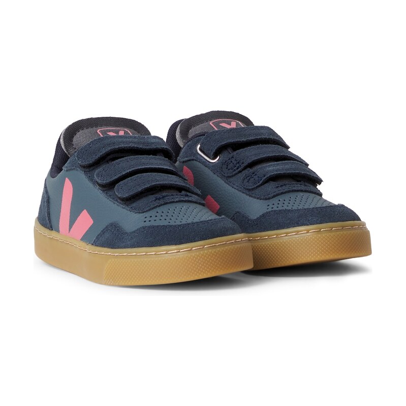 Veja Kids V-90 leather sneakers