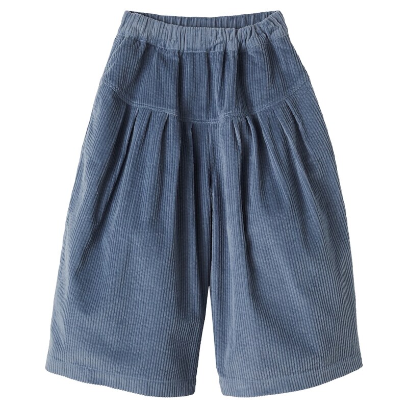 Cera Una Volta Yusu gathered cotton corduroy pants