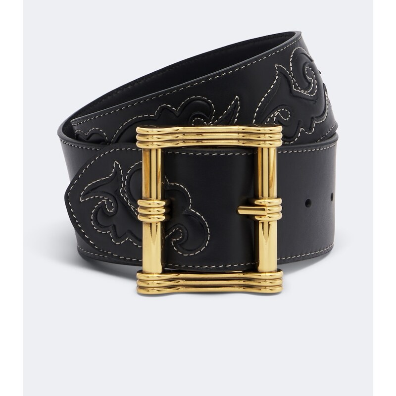 Etro Embroidered leather belt