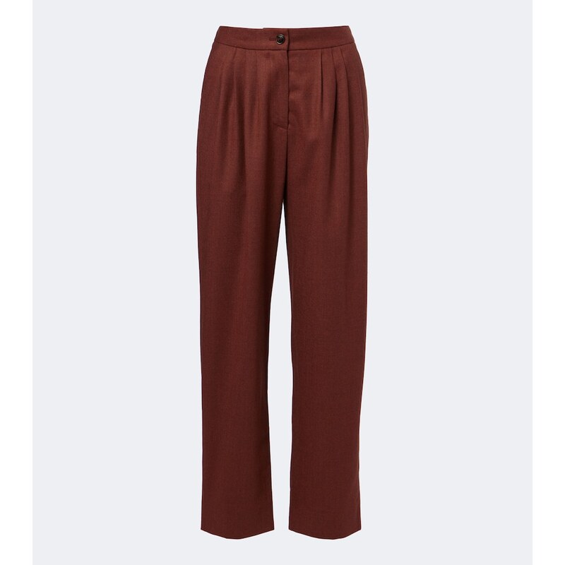 Blazé Milano Fox wool and cashmere straight pants