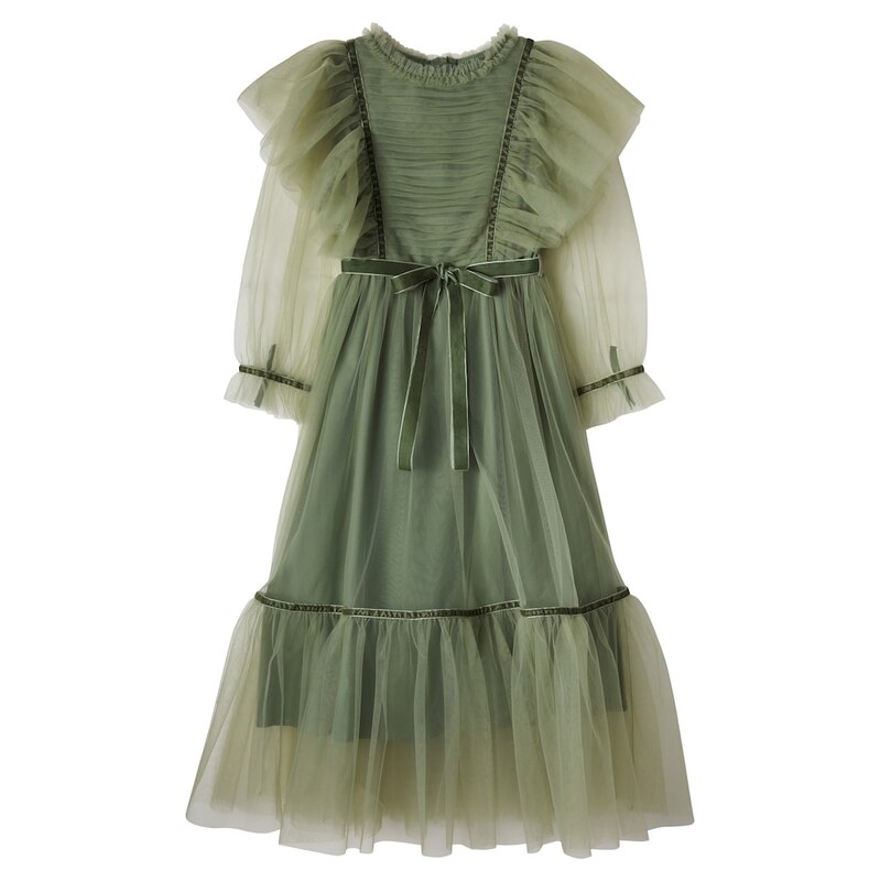 Cera Una Volta Emilie ruffled tulle dress
