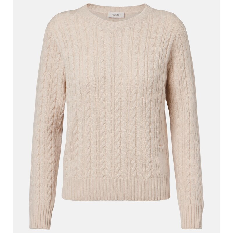 Agnona Cable-knit cashmere sweater