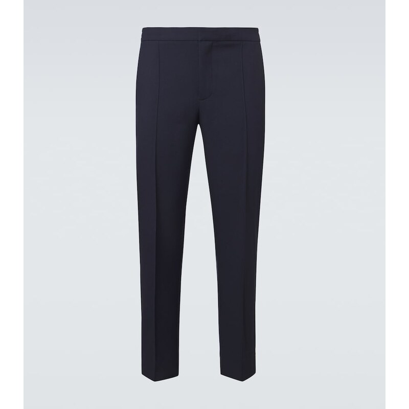Zegna Wool canvas straight pants