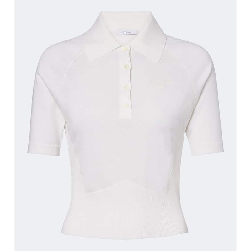 Givenchy Cotton and silk polo sweater