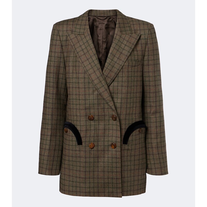 Blazé Milano Everyday checked wool and cashmere blazer