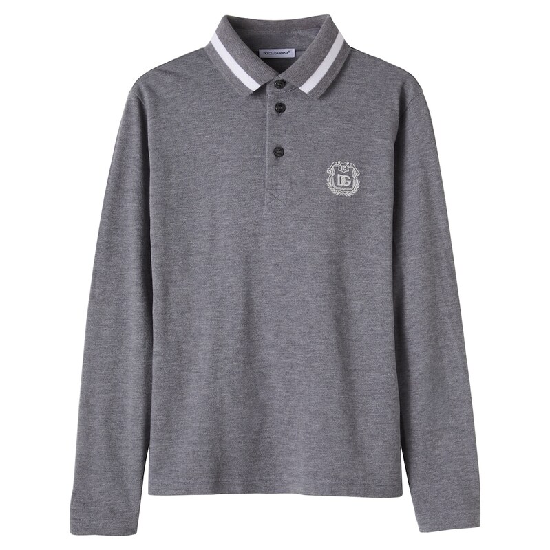 Dolce&Gabbana Kids Logo cotton piquÃ polo shirt