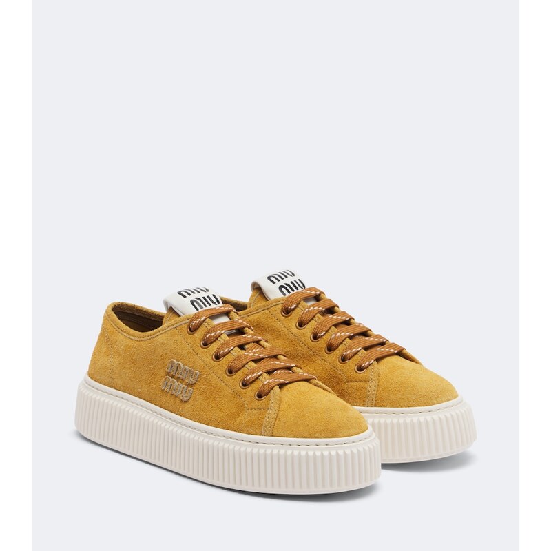 Miu Miu Suede platform sneakers