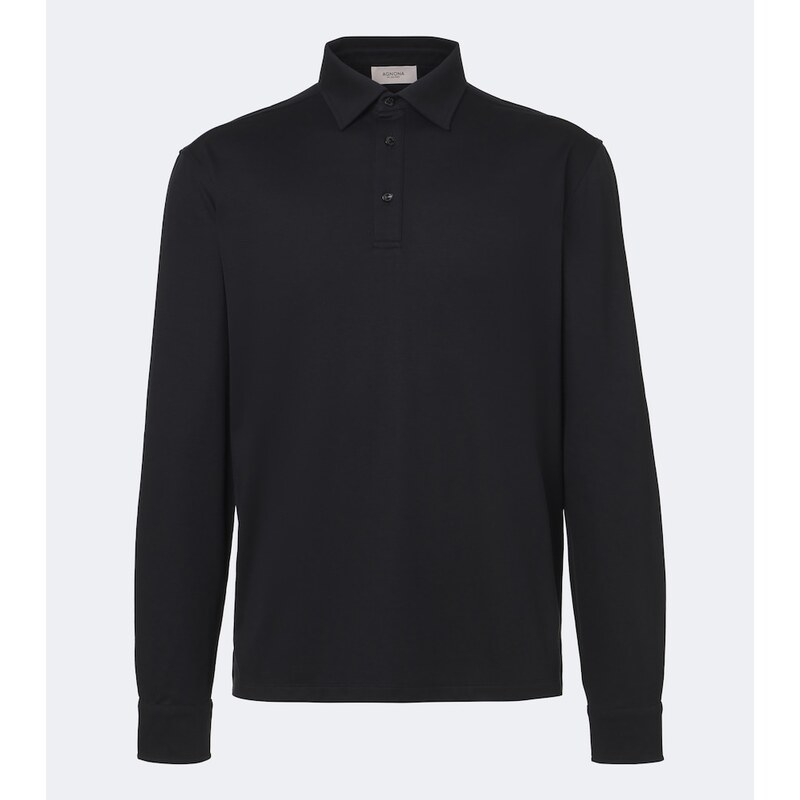 Agnona Cotton and silk polo shirt
