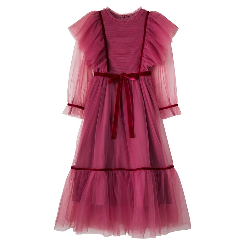 Cera Una Volta Emilie ruffled tulle dress