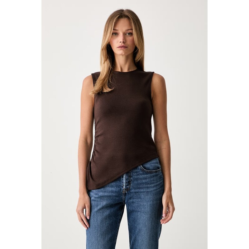 Levis top dámský s bavlnou ALILA ASYMMETRICAL SL