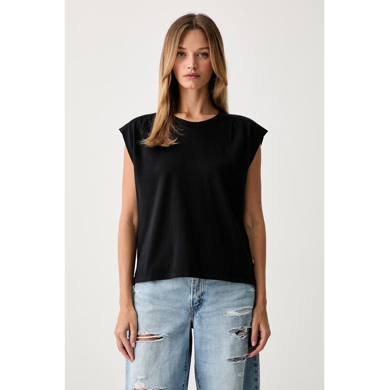 Levis top dámský bavlněný PLEATED MUSCLE TANK