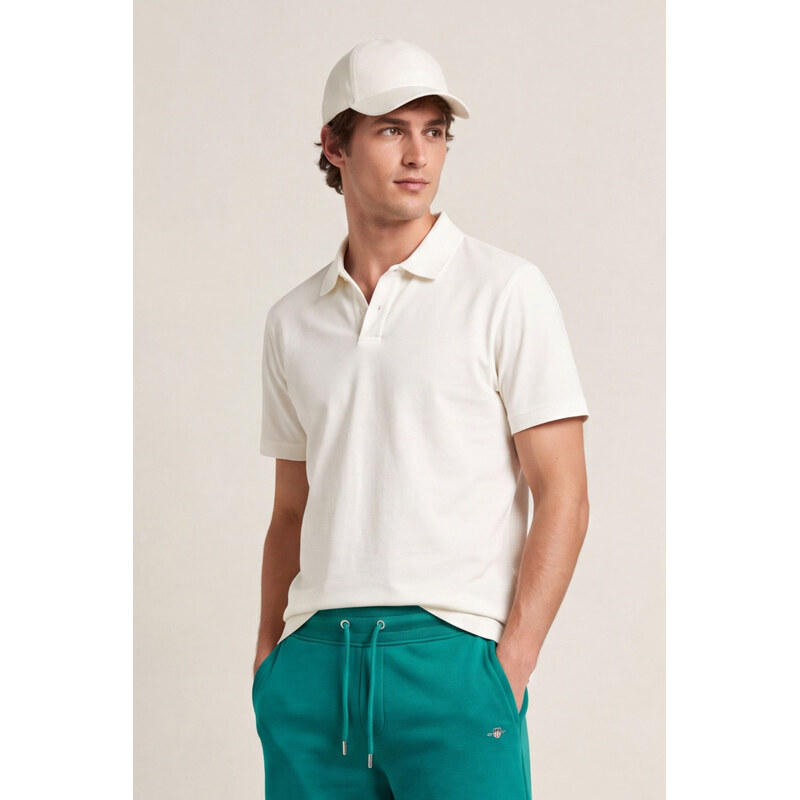 POLOKOŠILE GANT PIMA SS POLO EGGSHELL