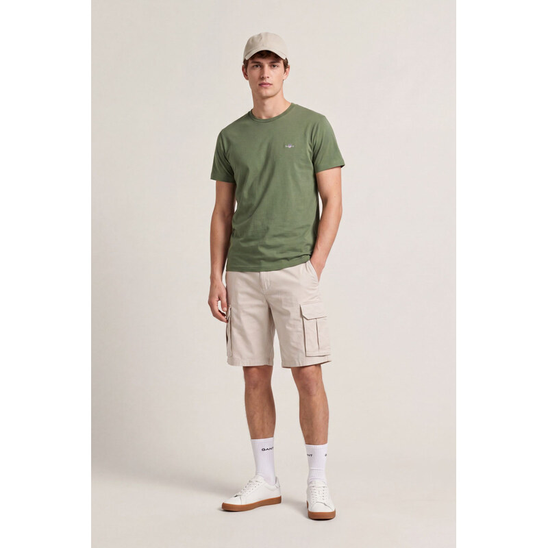 ŠORTKY GANT REG TWILL CARGO SHORTS SAND