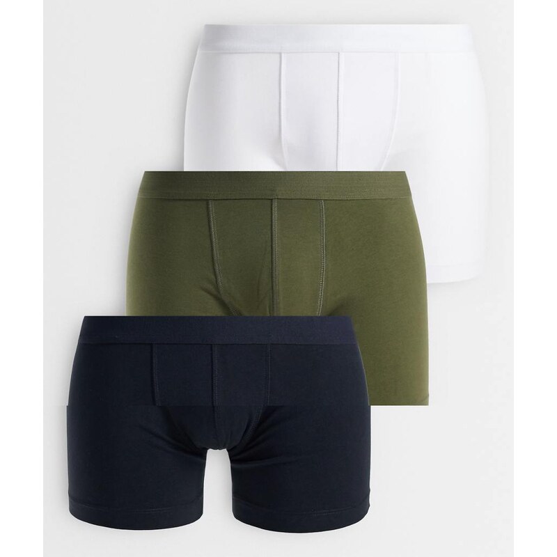ASOS DESIGN 3 pack trunks in multi