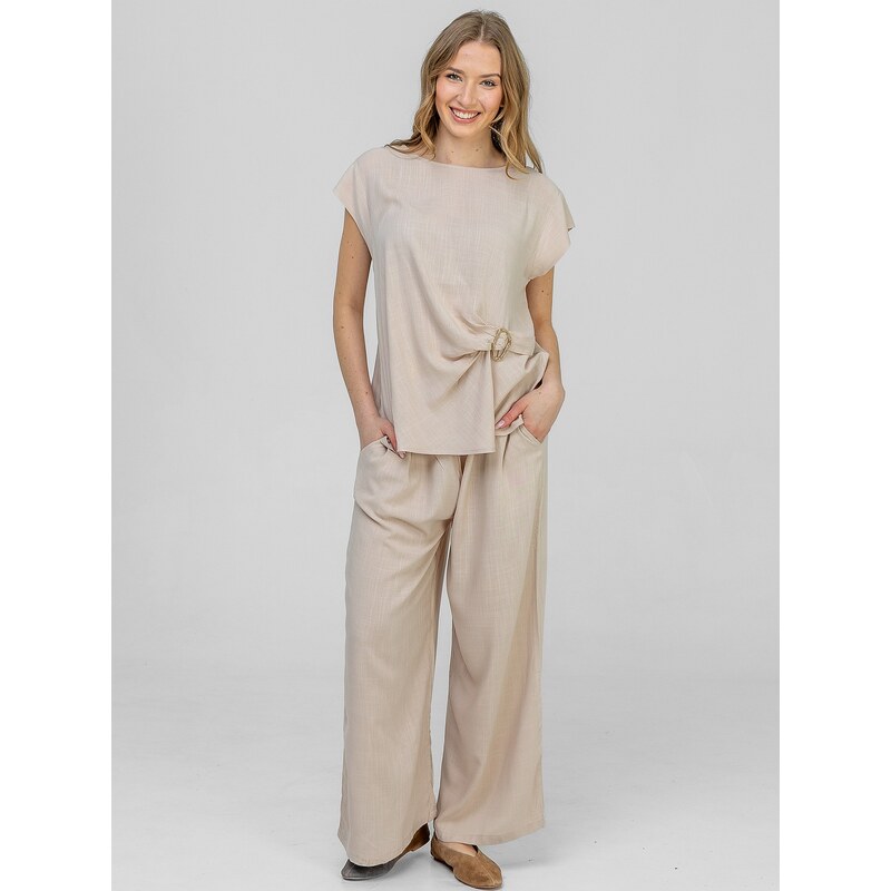 PERSO Womans Elegant womens set with a decorative buckle