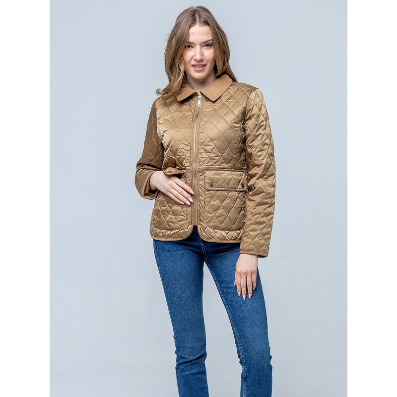 PERSO Womans Womens transitional quilted jacket with a collar