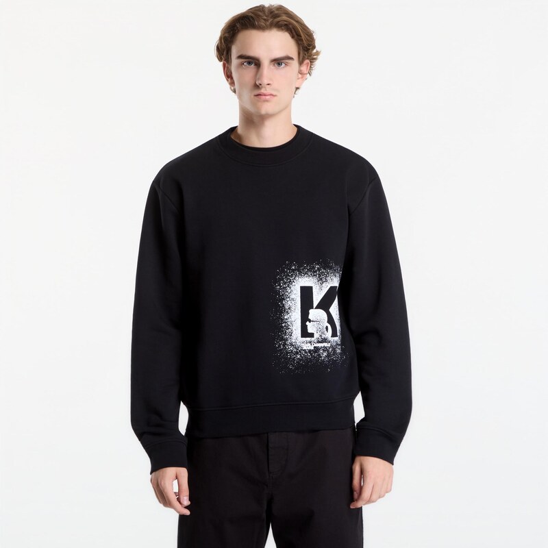 Mikina Karl Lagerfeld Jeans Reg K Logo Sweat Black M