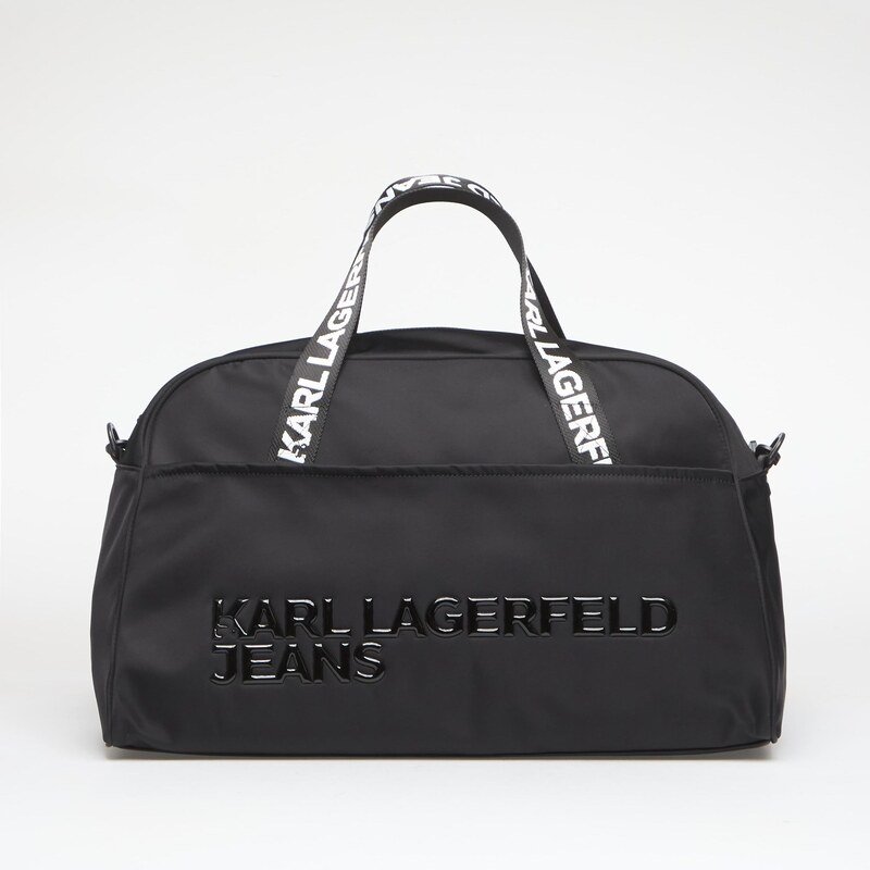 Taška Karl Lagerfeld Jeans Nylon Gymbag Black Universal