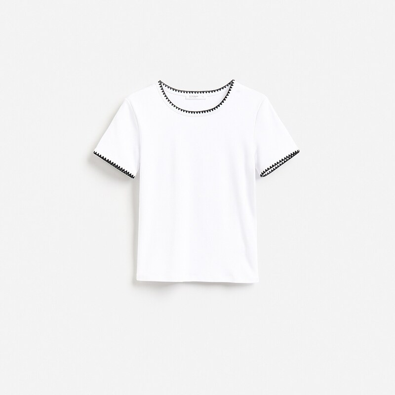 Reserved - LADIES` T-SHIRT - bílá