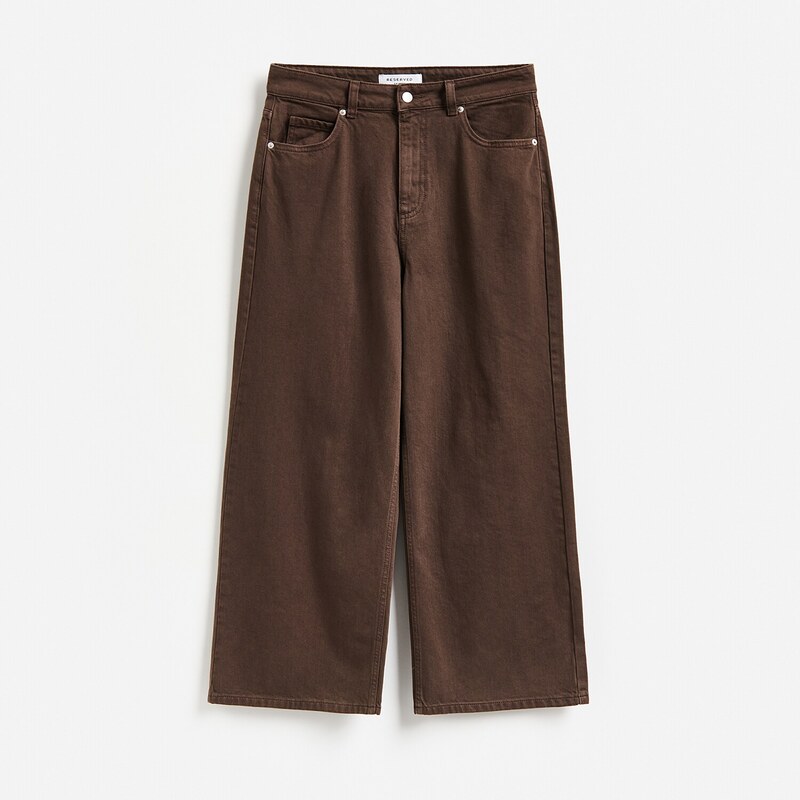 Reserved - Džíny culottes - dark grey jeans