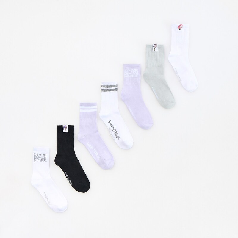 Reserved - GIRLS` SOCKS MULTI - bílá