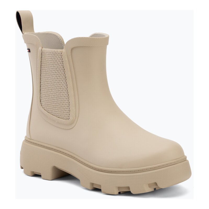 Dámské holínky Tommy Hilfiger Rubber Flag Cleated classic beige