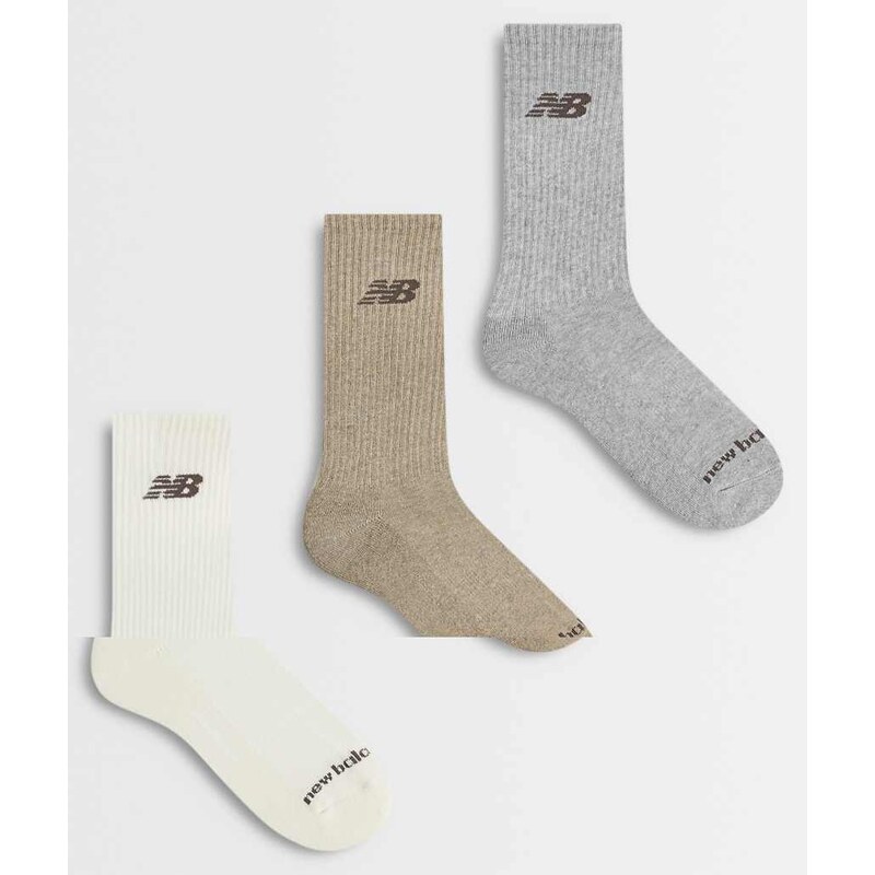 New Balance everday seasonal crew socks 3 pack-Multi