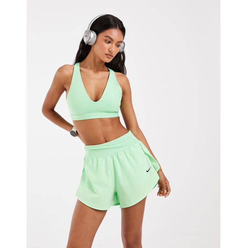 Nike Training Pro Dri-FIT sculpt 2 in 1 shorts in green