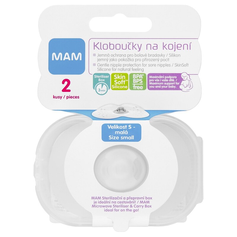 MAM Prsní kloboučky S (17mm), 2ks