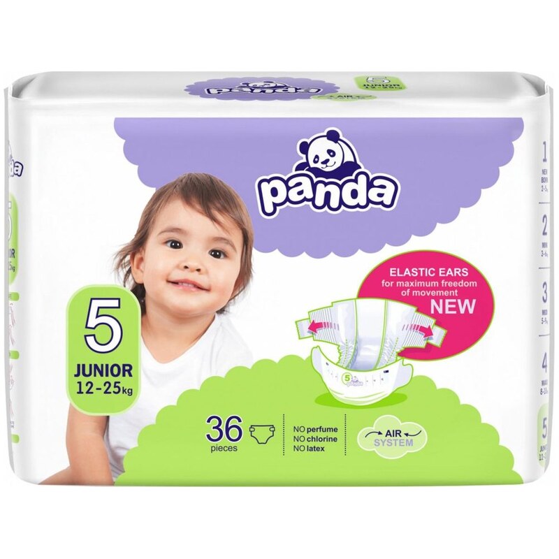 Bella Happy Panda 5 junior 12-25kg, 36ks