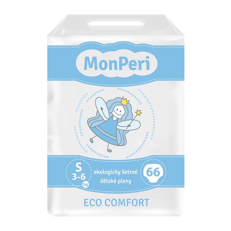 MonPeri Eco Comfort S 3-6 kg, 66ks