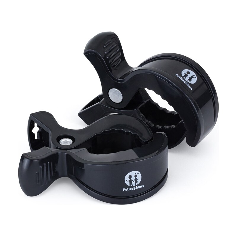 PETITE&MARS Kolíček Peg na kočárek (2ks) - Black