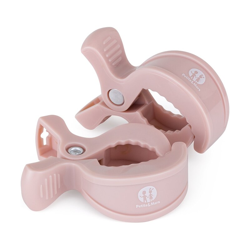 PETITE&MARS Kolíček Peg na kočárek (2ks) - Pink