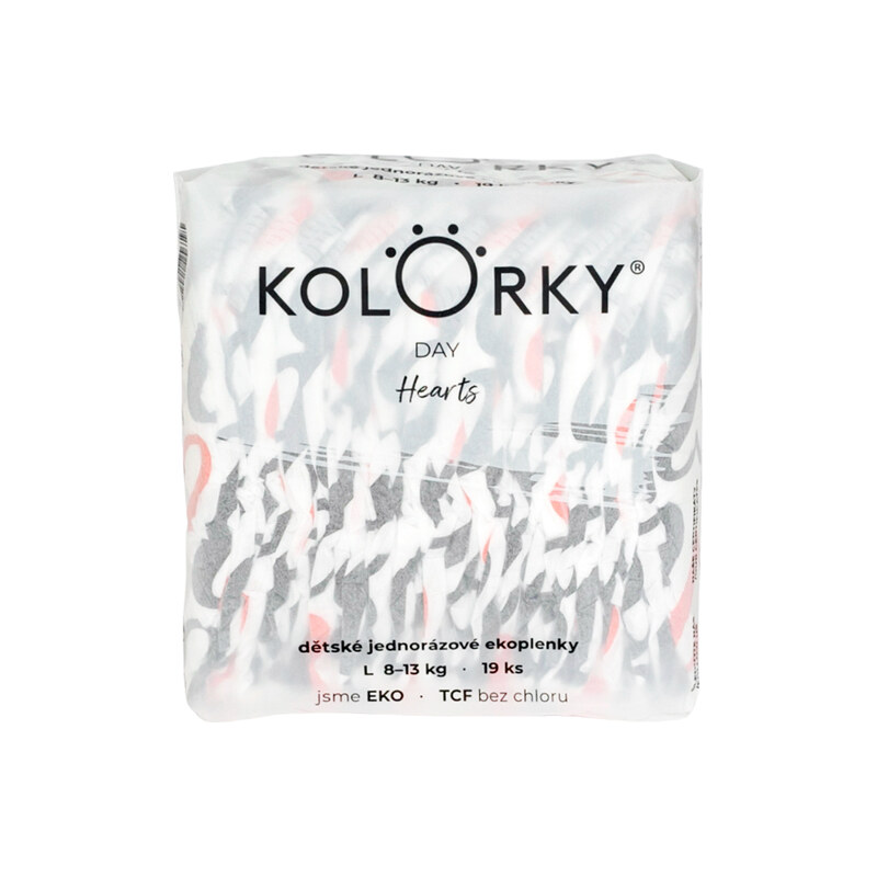 KOLORKY DAY - Srdce, L 8-13 kg ( 19 ks )
