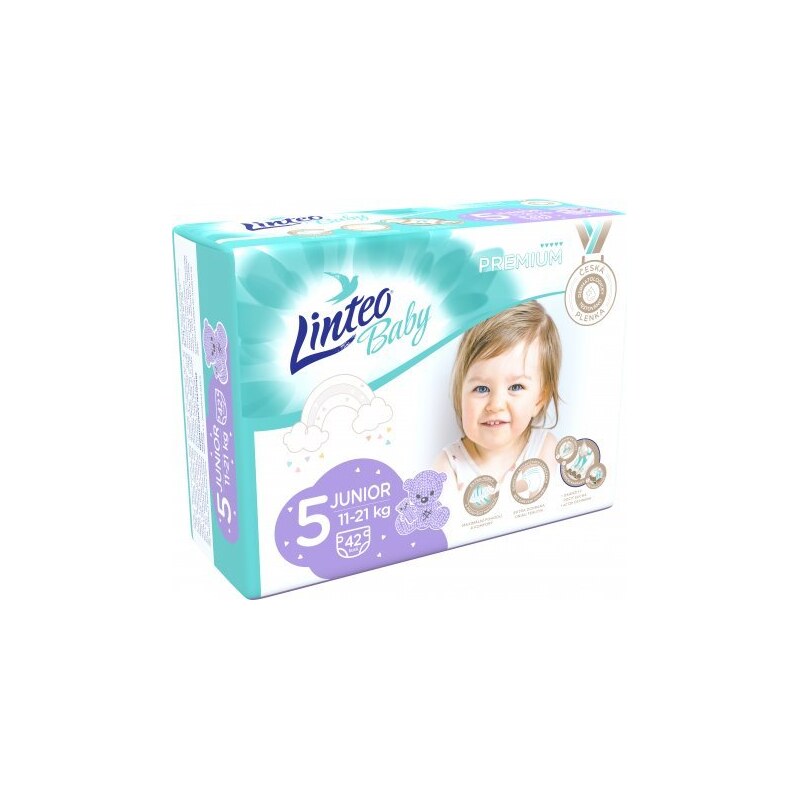 Linteo Baby Premium 5 Junior, 11-21-kg, 42ks