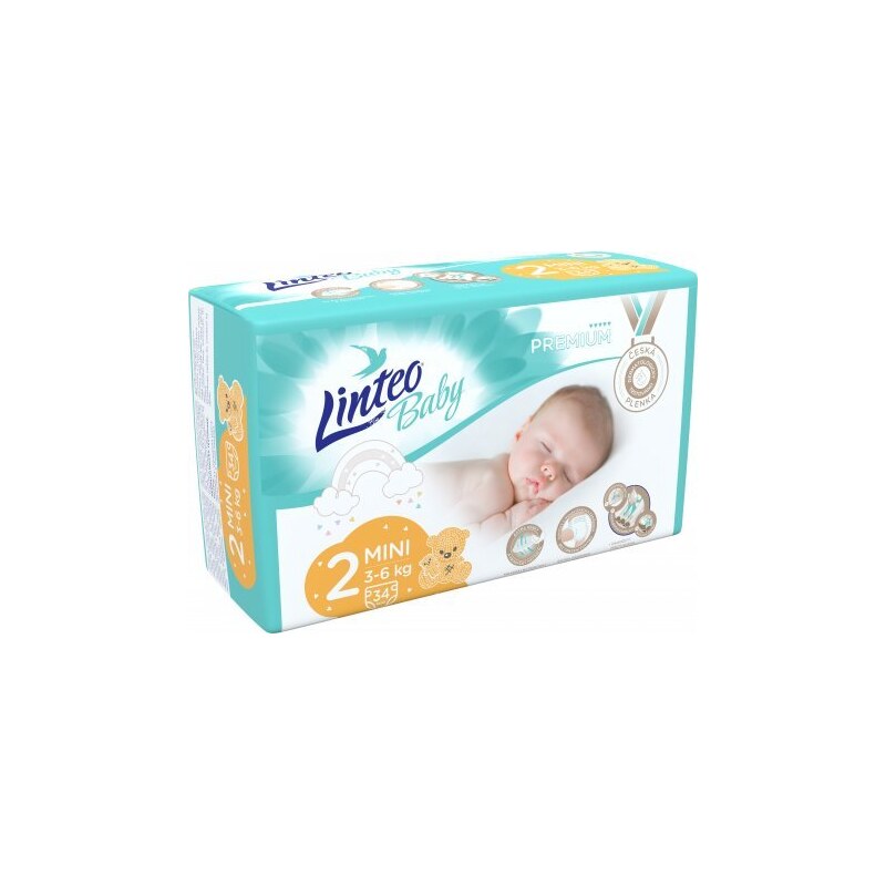 Linteo Baby Premium 2 Mini, 3-6-kg, 34ks