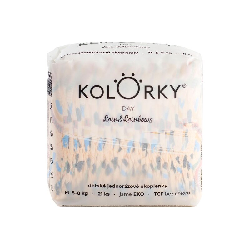 KOLORKY DAY - Déšť a Duhy, M 5-8 kg ( 21ks )