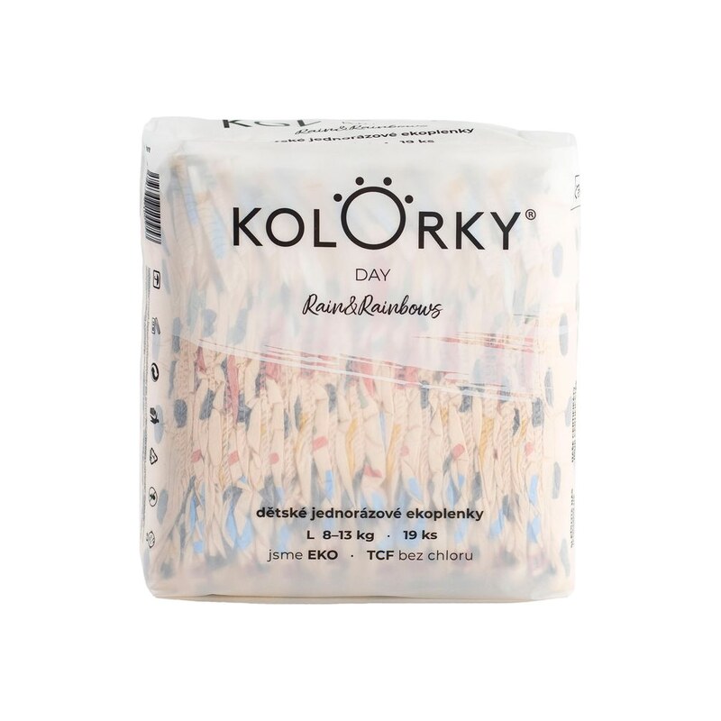KOLORKY DAY - Déšť a Duhy, L 8-13 kg ( 19 ks )