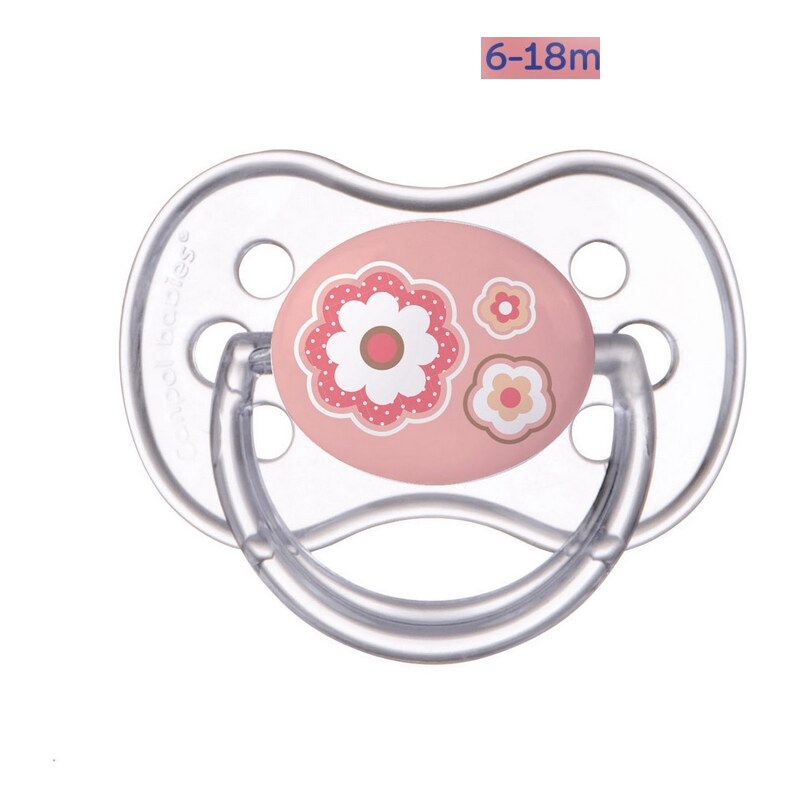 Canpol babies Dudlík 6-18m silikonový symetrický NEWBORN BABY -