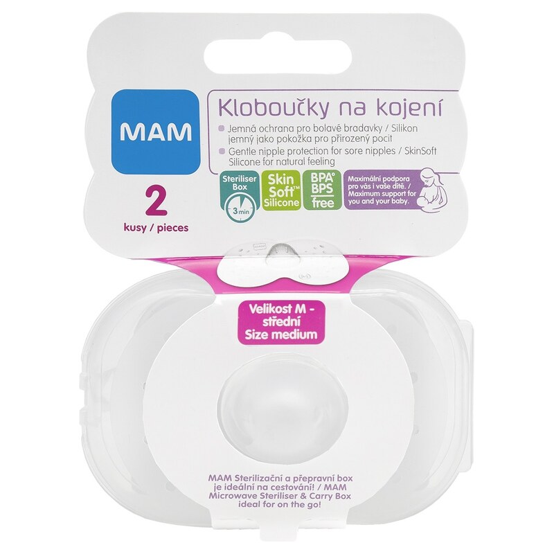 MAM Prsní kloboučky M (20mm), 2ks