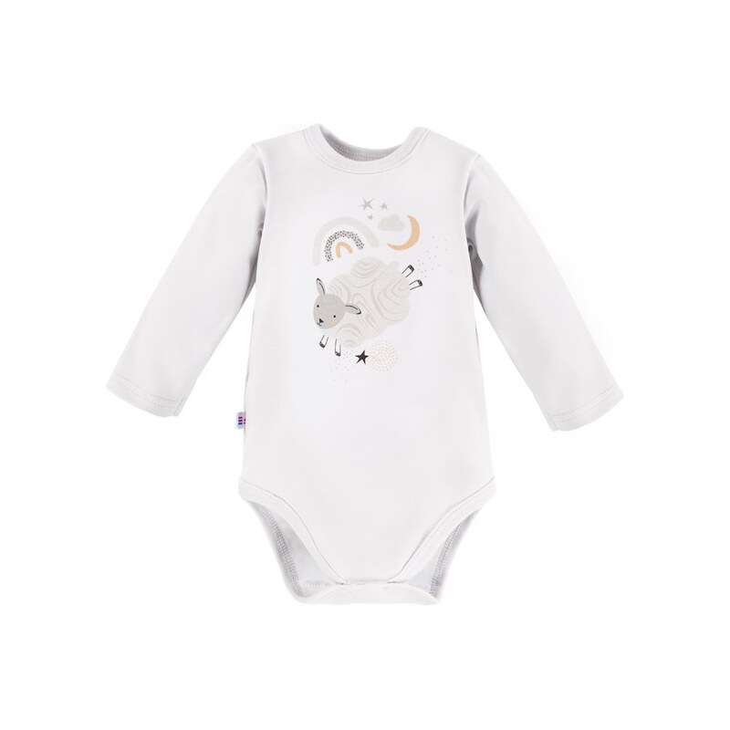 Eevi Body s dlouhým rukávem MELLOW bílé - 80