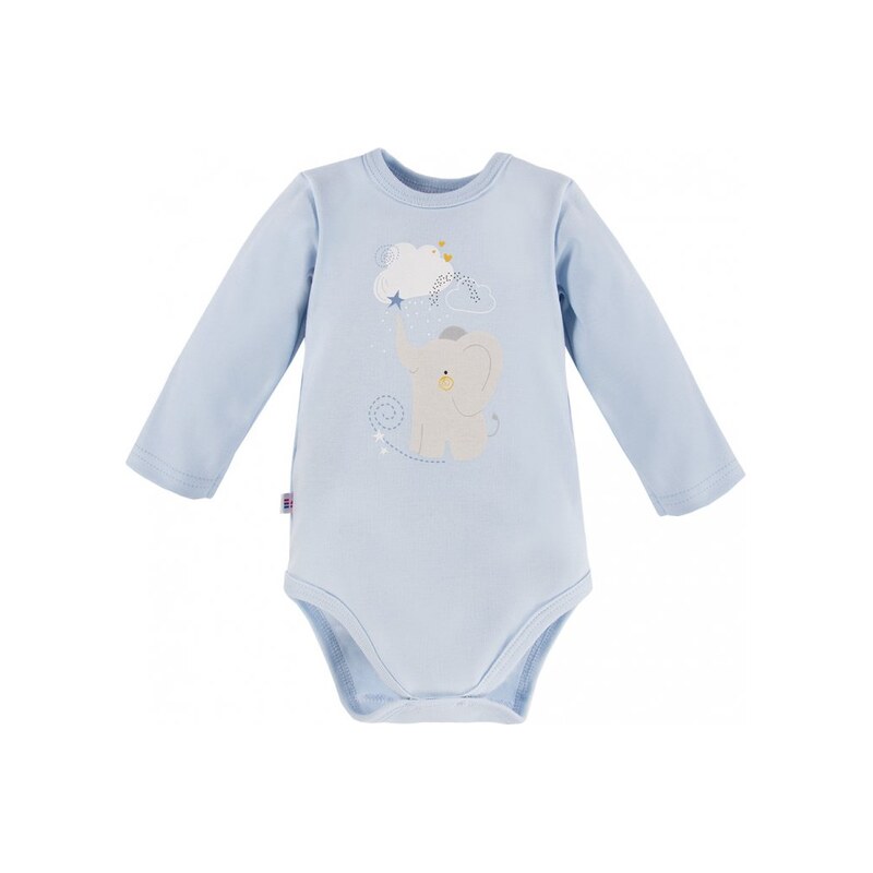 Eevi Body s dlouhým rukávem MELLOW modré - 86