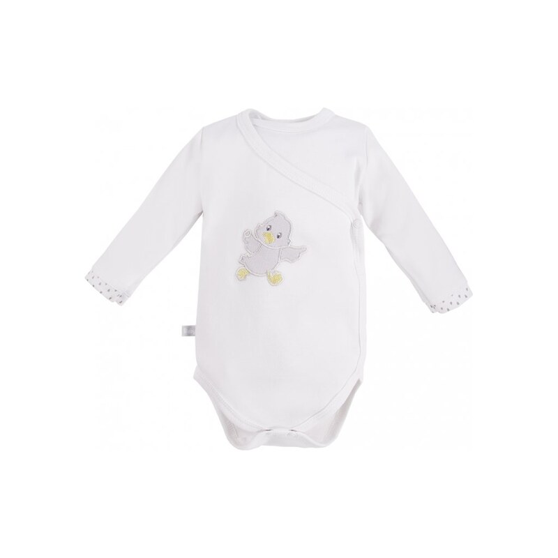 Eevi Body rozepínací s dlouhým rukávem NEWBORN bílé - 56