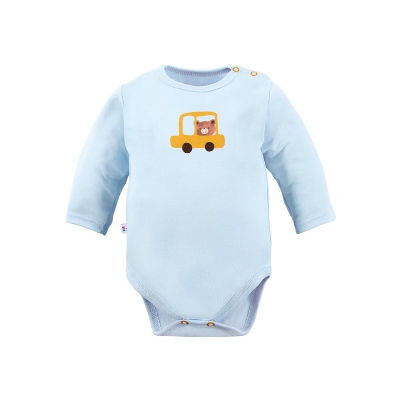 Eevi Body s dlouhým rukávem Cars&Bears modré - 74