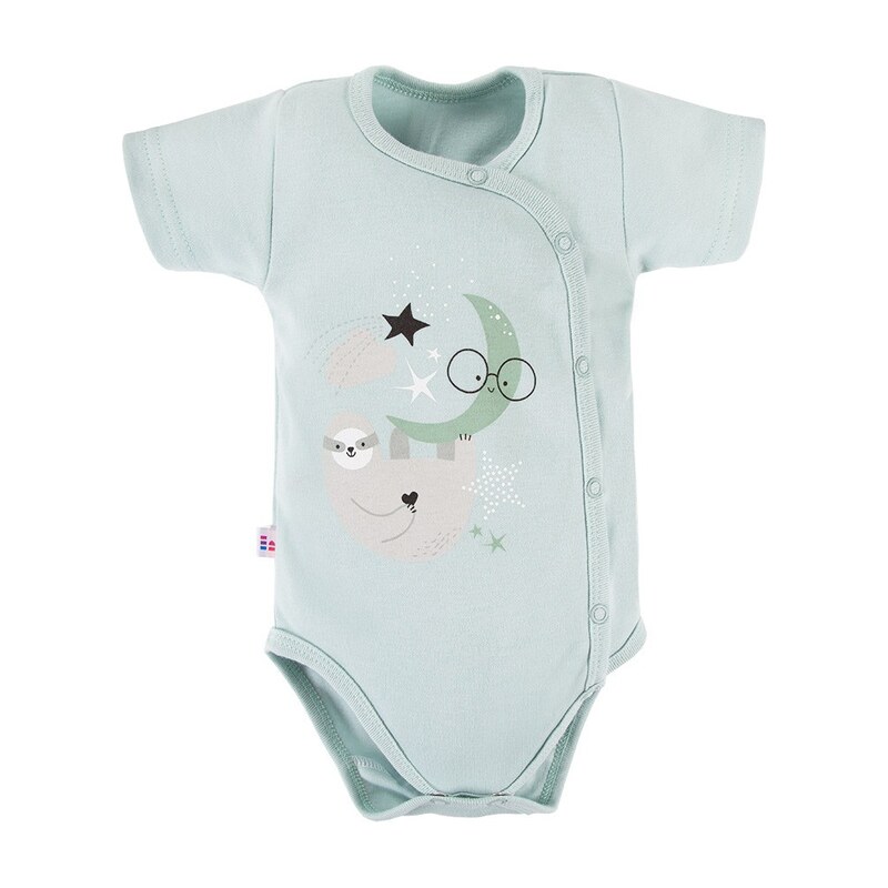 Eevi Body rozepínací s krátkým rukávem MELLOW mátové - 56